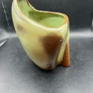 Frankoma Green and Brown Ceramic Piece